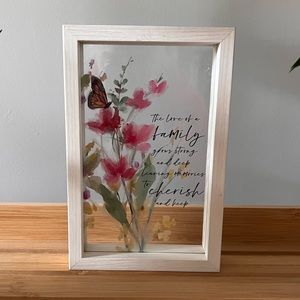 Framed Painting on Glass Wall Hanging - Family and Cherished Memories